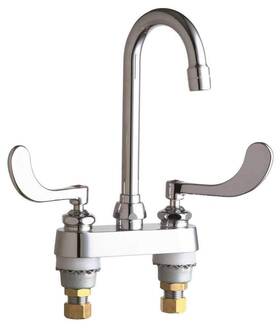 895-e72-317abcp Chicago Faucets Hot And Cold Sink Faucet 0.5 Gpm Chrome