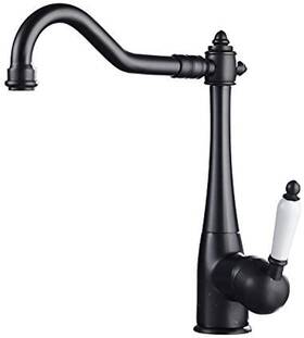 Z430-orb Chiczam Kitchen Faucet Black Traditional Period Single Ceramic Lever Sink Fau