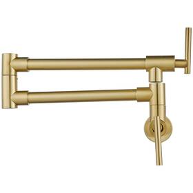 Z441bg Chiczam Pot Filler Faucet Brushed Champagne/drawing Gold Folding Stretchable Wall Mou