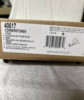 40617 Cleveland Chrome Cornerstone Two-handle High Arc Kitchen Faucet