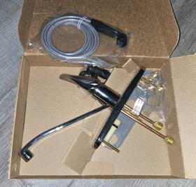 Ca47513 Cleveland Flagstone Chrome One-handle Kitchen Faucet