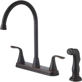 191-7705 Cmi Majestic Double Handle Standard Kitchen Faucet In Oil Rubbed Bronze