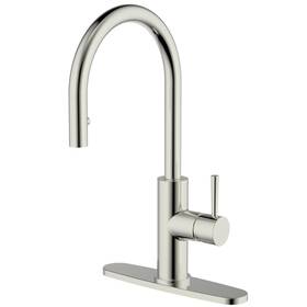 192-6484 Cmi Casmir Brushed Nickel Pulldown Kitchen Faucet