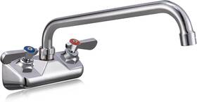 4sw-12 Commercial Faucet 4-inch Center-mounted Brass Featuring An 12-inch Swivel Spout