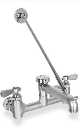 Pv-s001r Commercial Faucet Wall Mount Mop With Vacuum Breaker Pail Hook Adjustable