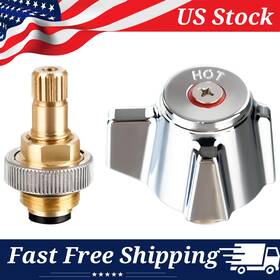 Pv-s143-h Commercial Faucet 4 Inch Brass Repair Kit Hot Handle And Stem Cartridge Replacement