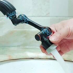 Fa22166 Company 1080 Swivel Faucet Extender Bathroom Rotating Tap Attachment With Cupc Certific