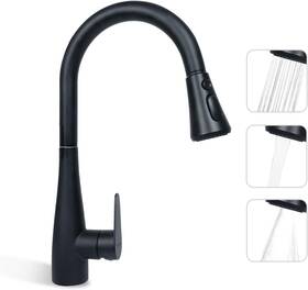 Cr-hp501b Creoria Kitchen Faucet With Pull Down Sprayer Sink Black