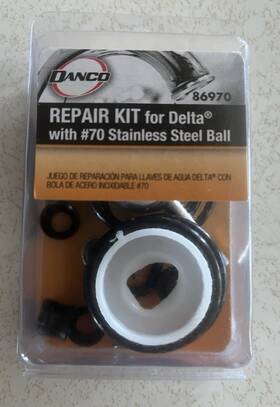 9d00086970 Danco Inc Repair Kit For Delta #70 Stainless Steel Ball 86970