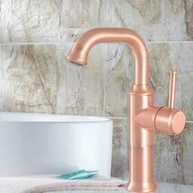 2nf731 Danluolan Deck-mounted Brass Faucet With Single Lever Handle And Swivel Spout For Kitchen