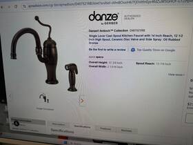 D407521rb Danze 407521rb Antioch Collection Kitchen Faucet With Spray
