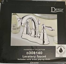D308140 Danze Fairmont Collection Two Handle Lavatory Faucet Chrome New