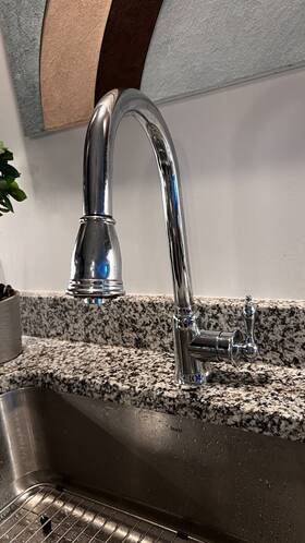 D454410 Danze Prince Chrome Single Handle Pull Down Kitchen Faucet - Model