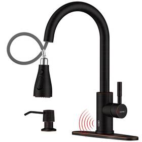 Day-crtl2777 Dayone Touchless Bronze Kitchen Sink Faucet With Pull Down Sprayer And Soap D