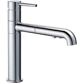 Delta 034449710541 Trinsic Single-handle Pull-out Sprayer Kitchen Faucet In Chrome