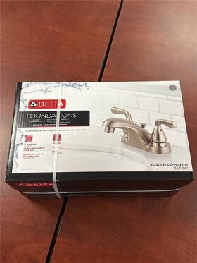B2511lf-ssppu-eco Delta 034449810593 4 Inch Centerset Bathroom Faucet Brushed Nickel