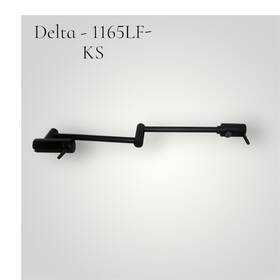1165lf-ks Delta Contemporary Wall Mount Pot Filler 24 Inch Black Stainless - New