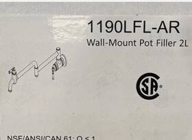 1190lfl-ar Delta Broderick Wall Mounted Pot Filler Kitchen Faucet Stainless New