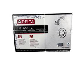 134900-a Delta 134900- 5 Spray Tub And Shower Faucet With Valve- Chrome New Sealed