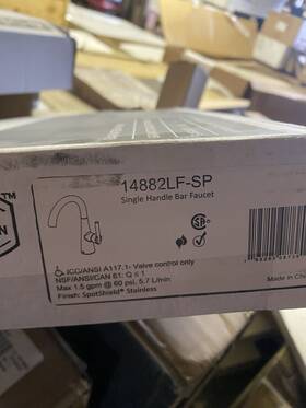 14882lf-sp Delta Single Handle Bar Faucet In Spotshield Stainless