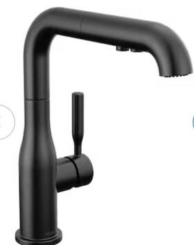 16943-bl-dst Delta 16943-dst Almari 1.8 Gpm Single Handlepull Out Kitchen - Black