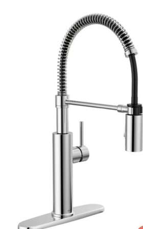 18803-sp-dst Delta Faucet Antoni Pull Down Kitchen - Spotshield Stainless