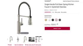 18804z-sp-dst Delta Theodora Single-handle Pull-down Spring Kitchen Faucet