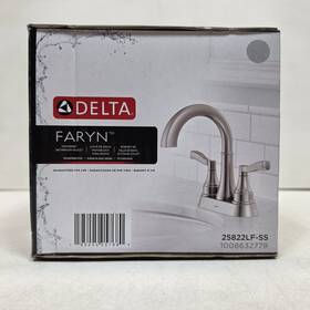 Delta 195205057680 Faryn Brushed Nickel Bathroom Faucet 25822lf-ss