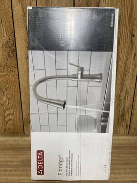 Delta 195205125686 Eldridge Single Handle Pull Down Sprayer Kitchen Faucet In Stainless