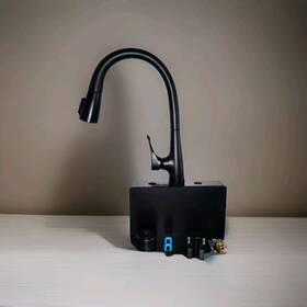 19756z-blsd-dst-r Delta Matt Black Dunsley Pull-down Kitchen Faucet - Refurbished