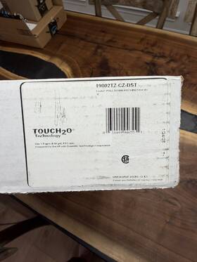 Delta 19802tlz-cz-dst Lenta Touchless Kitchen Faucet With Touch Technology Champagne Bronze