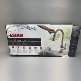 19826tz-spsd-dst Delta New Greydon Pull-down Kitchen Faucet