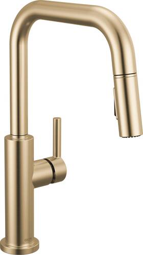 19868lf-cz Delta 19868lf Nicoli 1.8 Gpm 1 Hole Pull Down Kitchen Faucet - Bronze