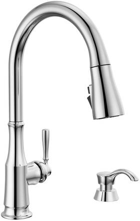 19877z-sd-dst Delta Capertee 1.8 Gpm 1 Hole Pull Down Kitchen - Chrome