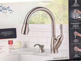 19939z-sssd-dst Delta Izak Single Handle Pull-down Kitchen Faucet Brilliance Stainless With Soap