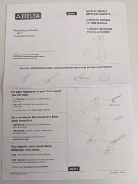 1159cf-ar Delta 1993lf-ar Faucet