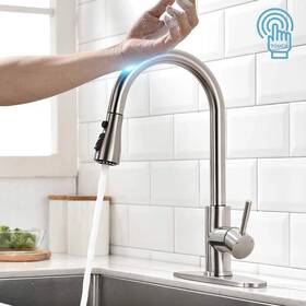 19940tz-spsd-dst Delta Touch Sensor Kitchen Sink Faucet With Sprayer Pull Down Automatic Mixer Tap Us