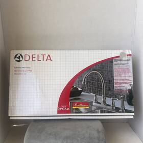 24902-ss Delta Orleans Two-handle Kitchen Faucet Stainless Finish Read Desc