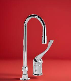 24t2543 Delta Single Control Widespread Heavy Duty Rigid Swivel Gooseneck Sprout