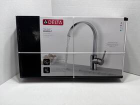 26602lf-r Delta 26602lf Mandolin Optional 1 Or 3 Hole Kitchen Sink Faucet Chrome Finish