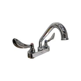 27c4223 Delta Teck Deck Mount Bathroom Faucet 2 Handle 4 Inch Cast Chrome Sealed