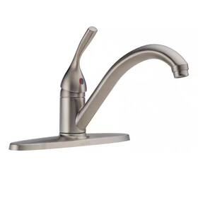 Delta 313100480420 Classic Single-handle Standard Kitchen Faucet In Stainless
