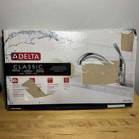 400-dst-r Delta Classic Kitchen Faucet With Side Sprayer Chrome Single Handle Sink