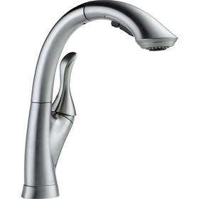 4153-ar-dst Delta Faucet Linden Single-handle Kitchen Sink With Pull Out Sprayer A