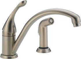 441-ss-dst Delta 441-dst Collins Kitchen Faucet - Brilliance Stainless
