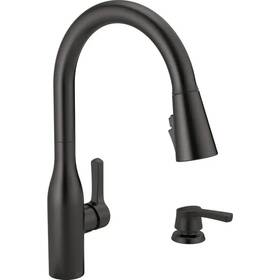 Delta 445021243242 Marca Single-handle Pull-down Sprayer Kitchen Faucet With Shieldspray Technology