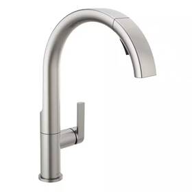 Delta 445024060051 Keele Single-handle Pull-down Sprayer Kitchen Faucet In Spotshield Stainless