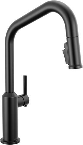 Delta 9085-bl-dst 9085-dst Cordova 1.8 Gpm 1 Hole Pull Down Kitchen Faucet - Black