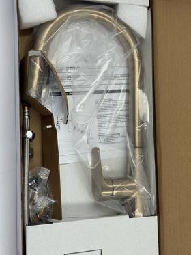 91355-cz Delta Ixa Jive Pull Down Spray Kitchen Faucet Champagne Bronze New