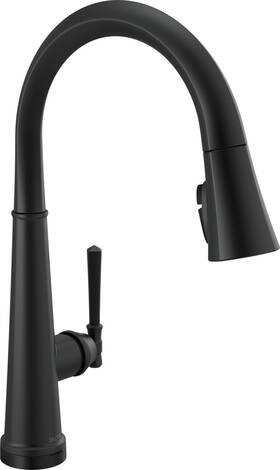 9182t-bl-dst Delta 9182t-dst Emmeline 1.8 Gpm Pull-down Kitchen Faucet - Black
